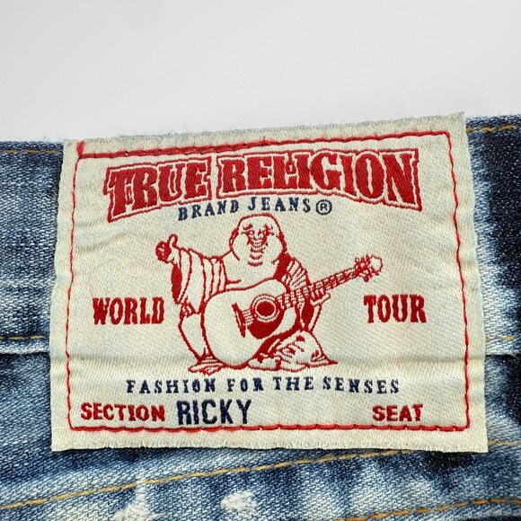 True Religion Blue Straight Men's Jeans - Picture 5 of 10